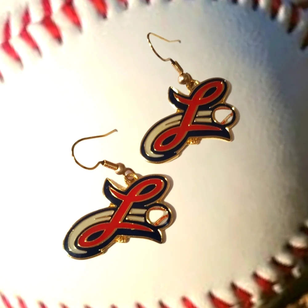Little League Baseball Auxiliary Earrings Pierced Vintage Collectable